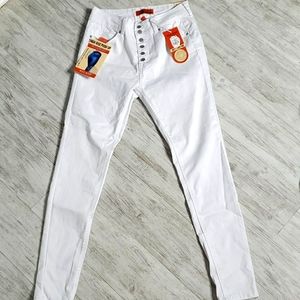 White High Rise Butt Lifting Jeans